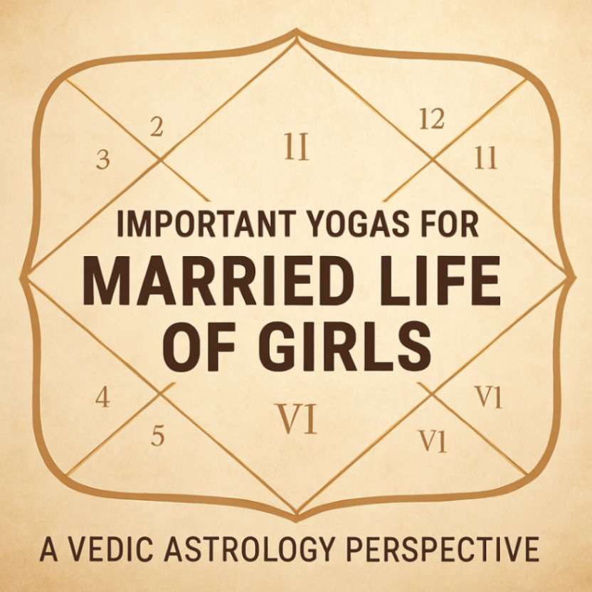 Important Yogas for Married Life of Girls: A Vedic Astrology Perspective -DKSCORE